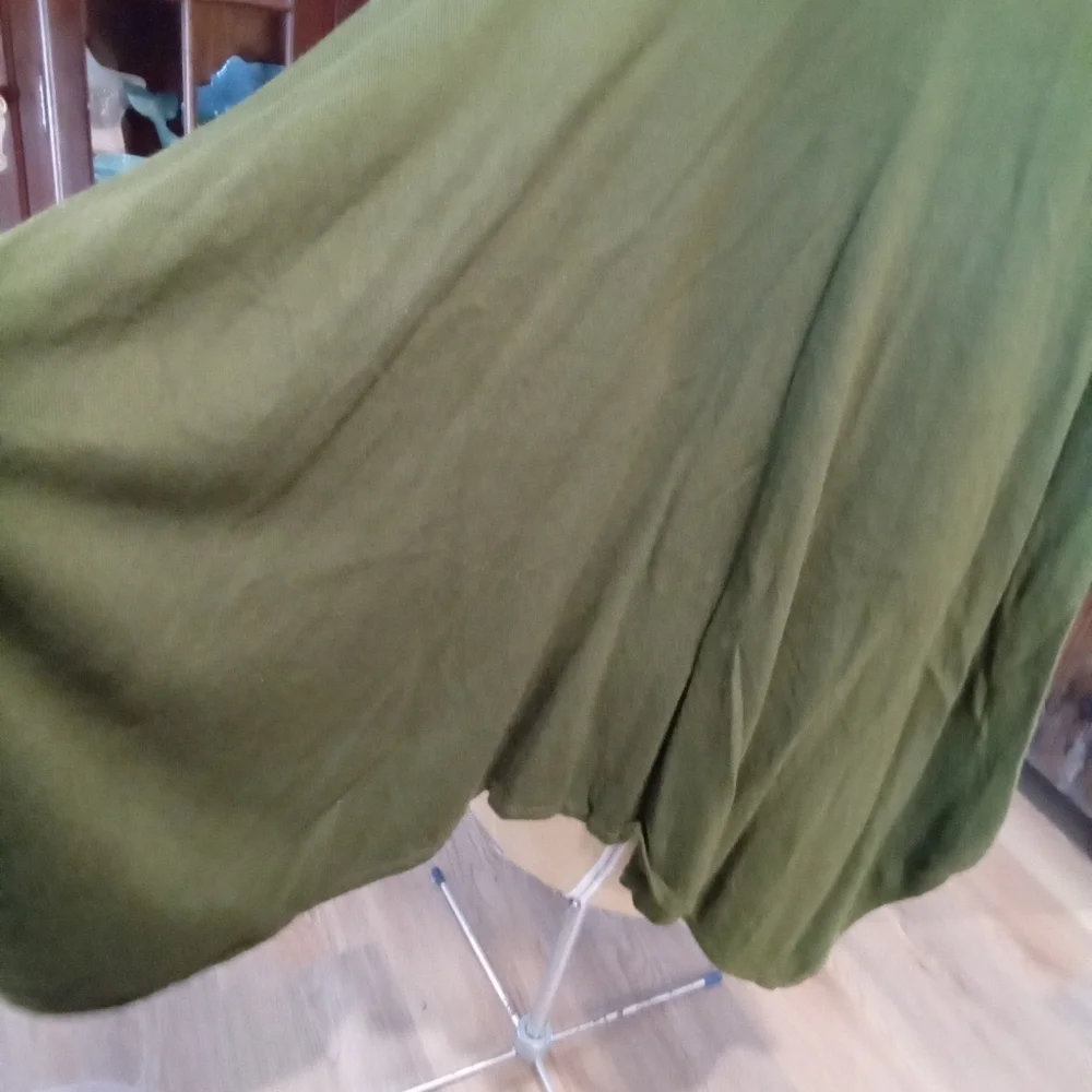 Echo Size OS Olive Green Women's Open Front  Sweater